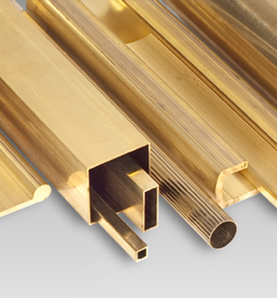 Profili, piastre e pannelli in ottone per l'industria di alta qualità